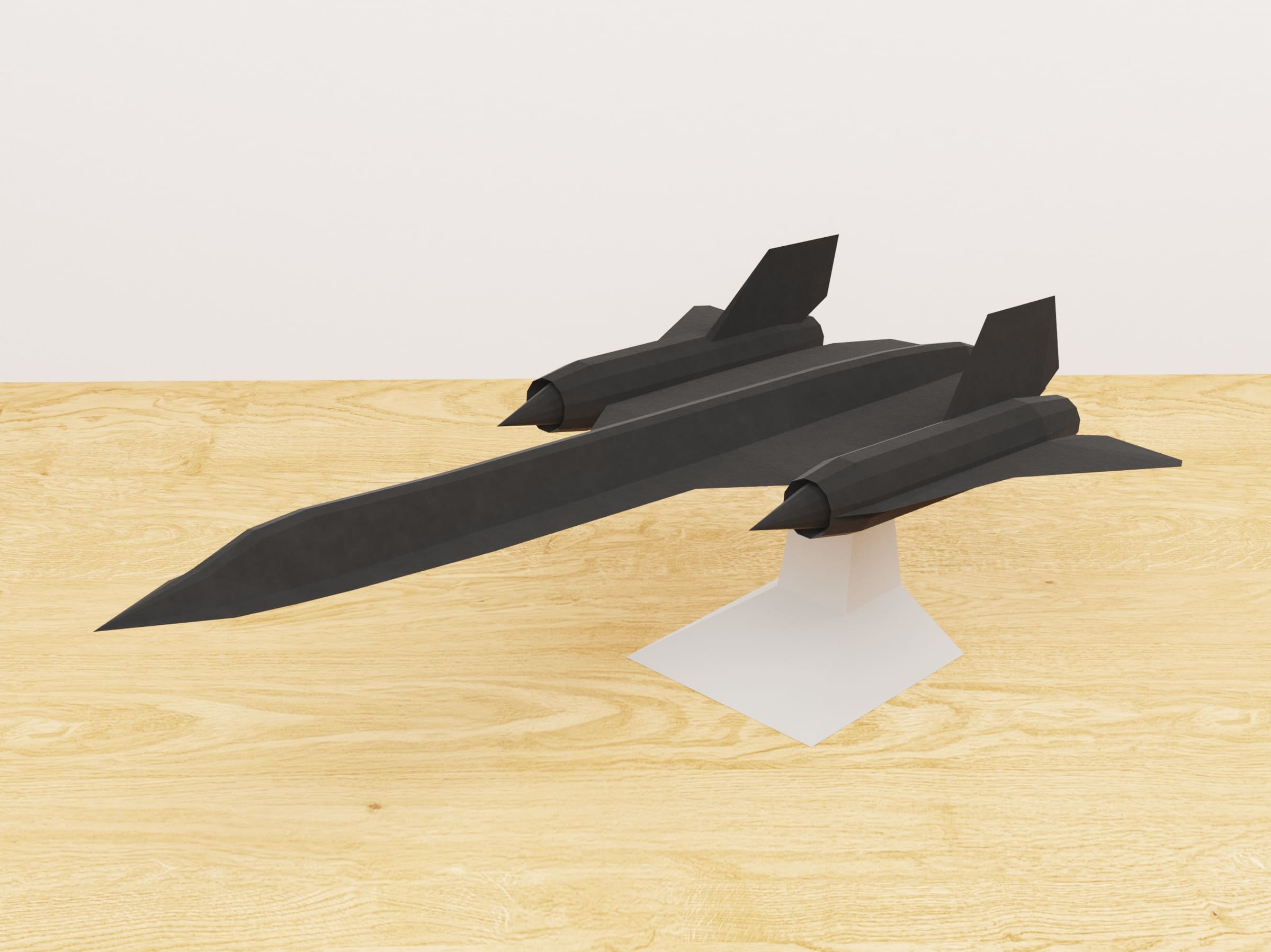 Blender isometric-view rendering of final mesh.
